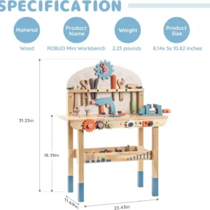 Wooden Kids Tool Bench
