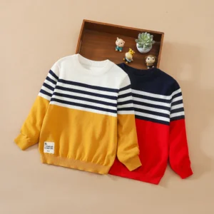 Boys Striped Knit Sweater